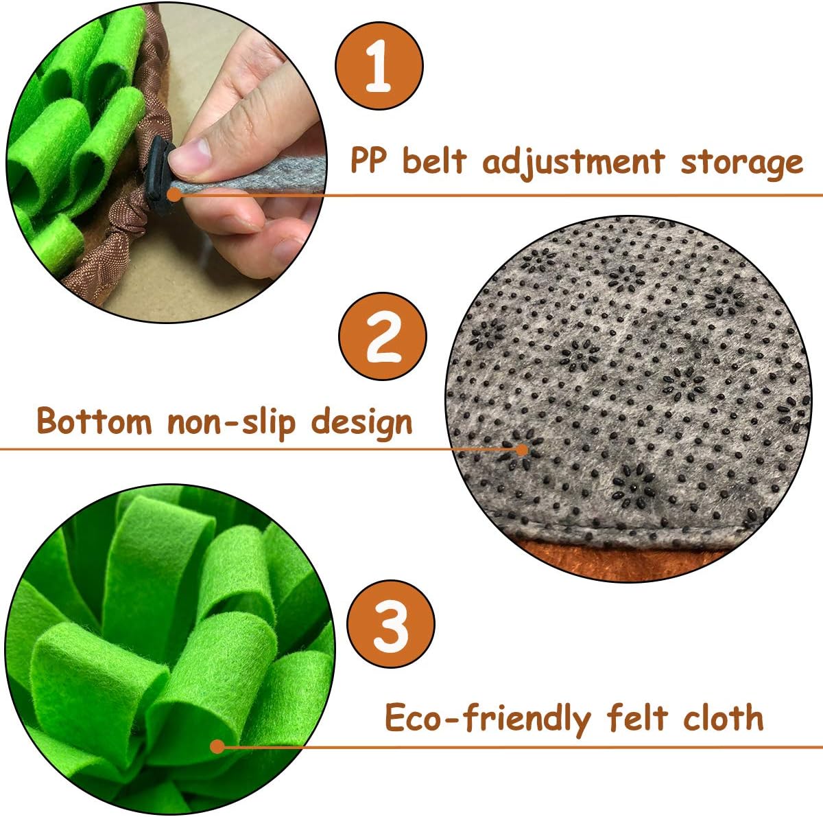 Interactive Pet Sniff/Feeding Mat: Engage Your Pet's Natural Foraging Instincts and Relieve Boredom