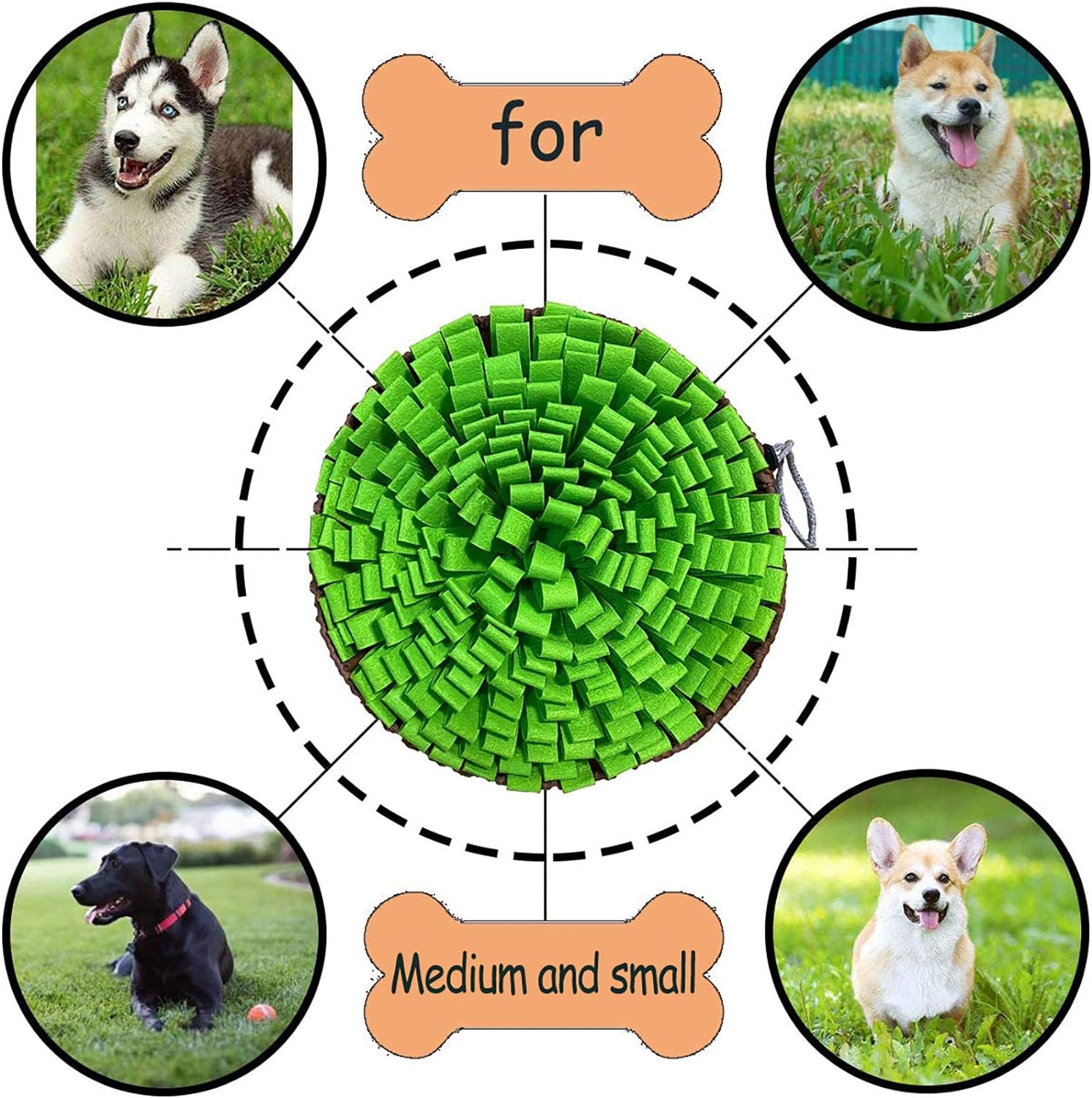 Interactive Pet Sniff/Feeding Mat: Engage Your Pet's Natural Foraging Instincts and Relieve Boredom