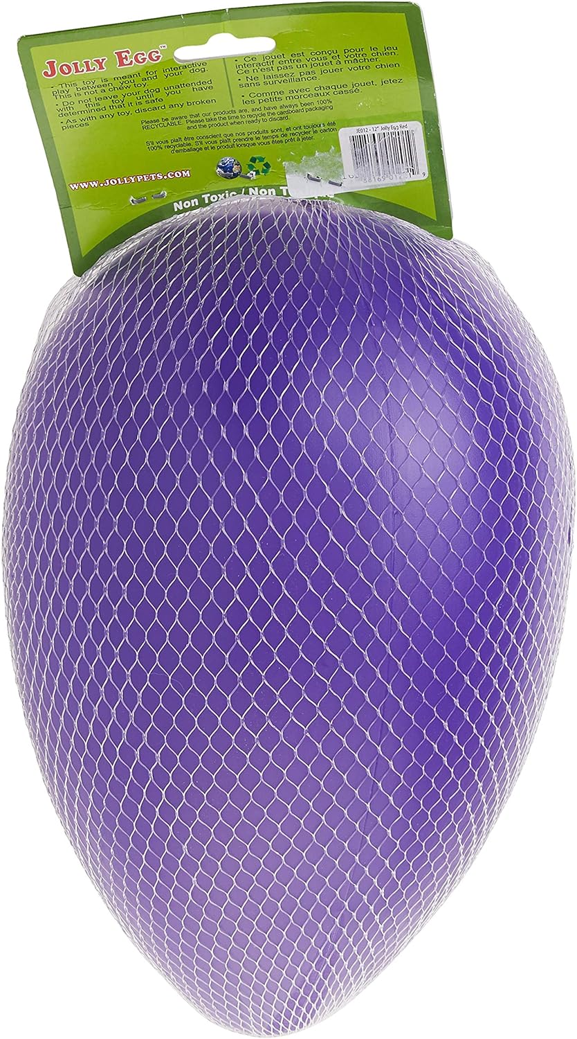 Jolly Egg Dog Toy, 12 Inches/Large, Purple