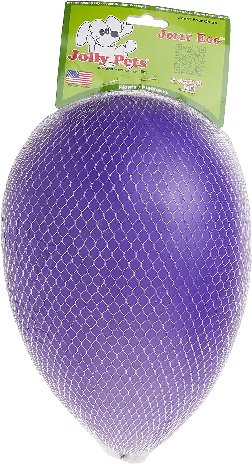 Jolly Egg Dog Toy, 12 Inches/Large, Purple