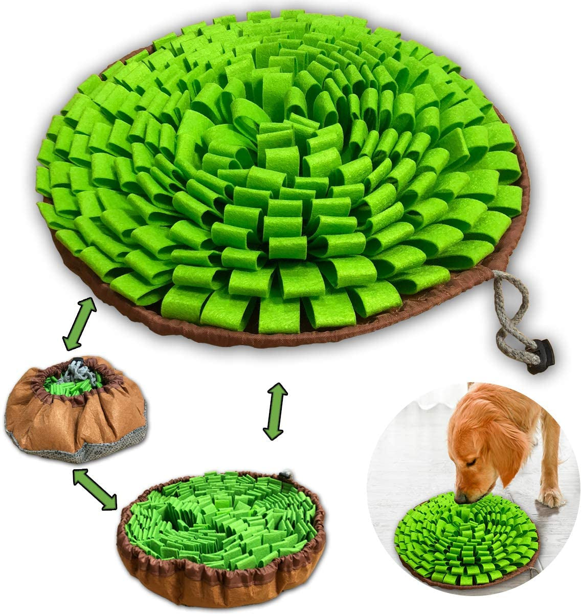 Interactive Pet Sniff/Feeding Mat: Engage Your Pet's Natural Foraging Instincts and Relieve Boredom